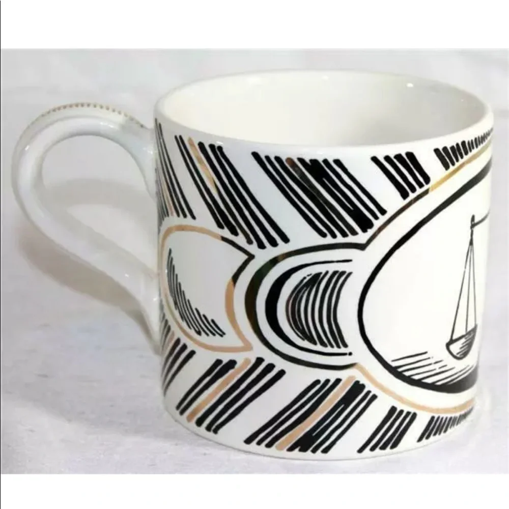 NIB Sir Madam Libra Pattern Large Oversized mug